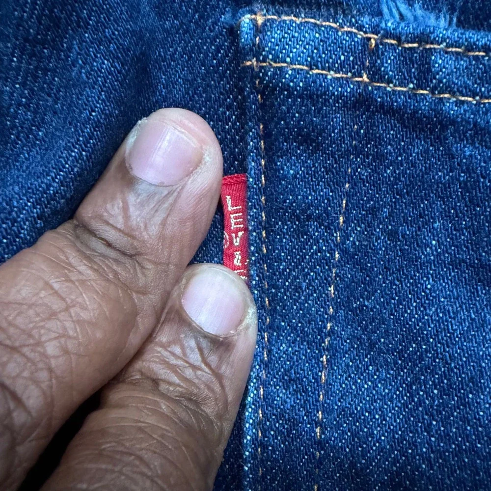 Levi Strauss 701 Vintage Selvedge Jeans Big E Redline Modified Waist 31 Indigo